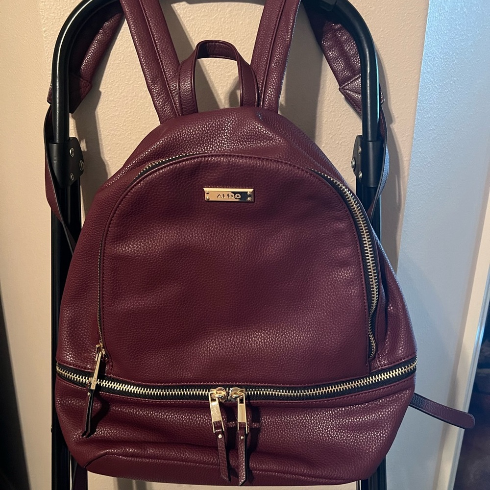 Aldo Burgundy Backpack